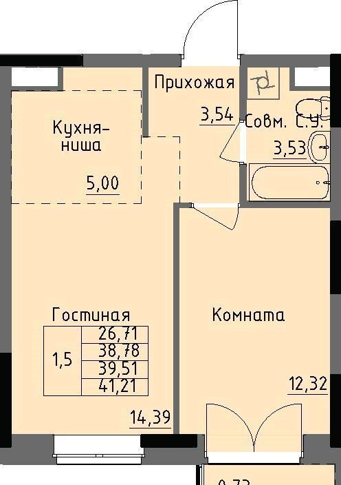 квартира г Ижевск р-н Ленинский ул Луначарского 2 фото 1