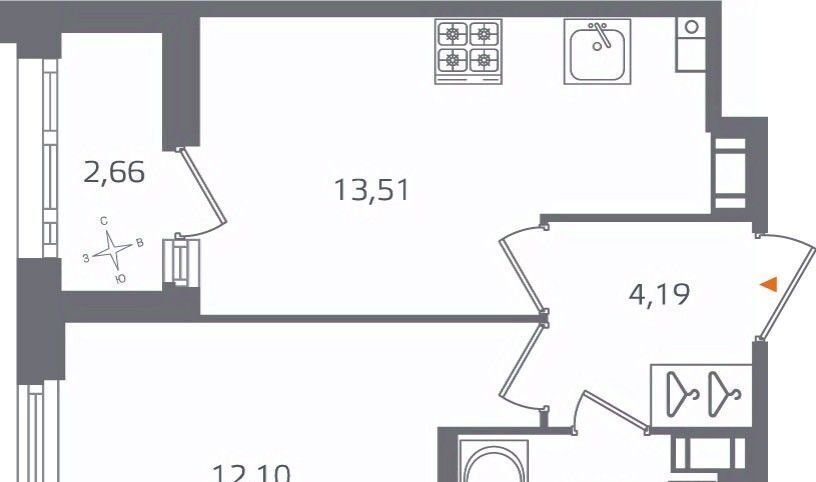 квартира г Санкт-Петербург р-н Калининский Полюстрово квартал «Б15» Б 15 жилой квартал фото 1