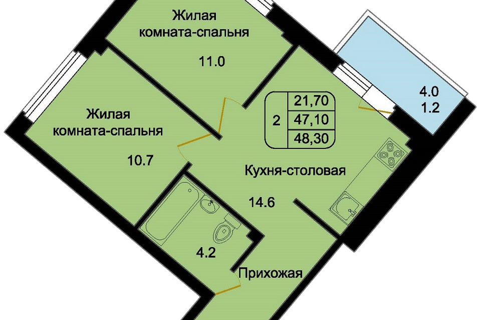 квартира р-н Псковский д Портянниково Микрорайон Околица фото 1