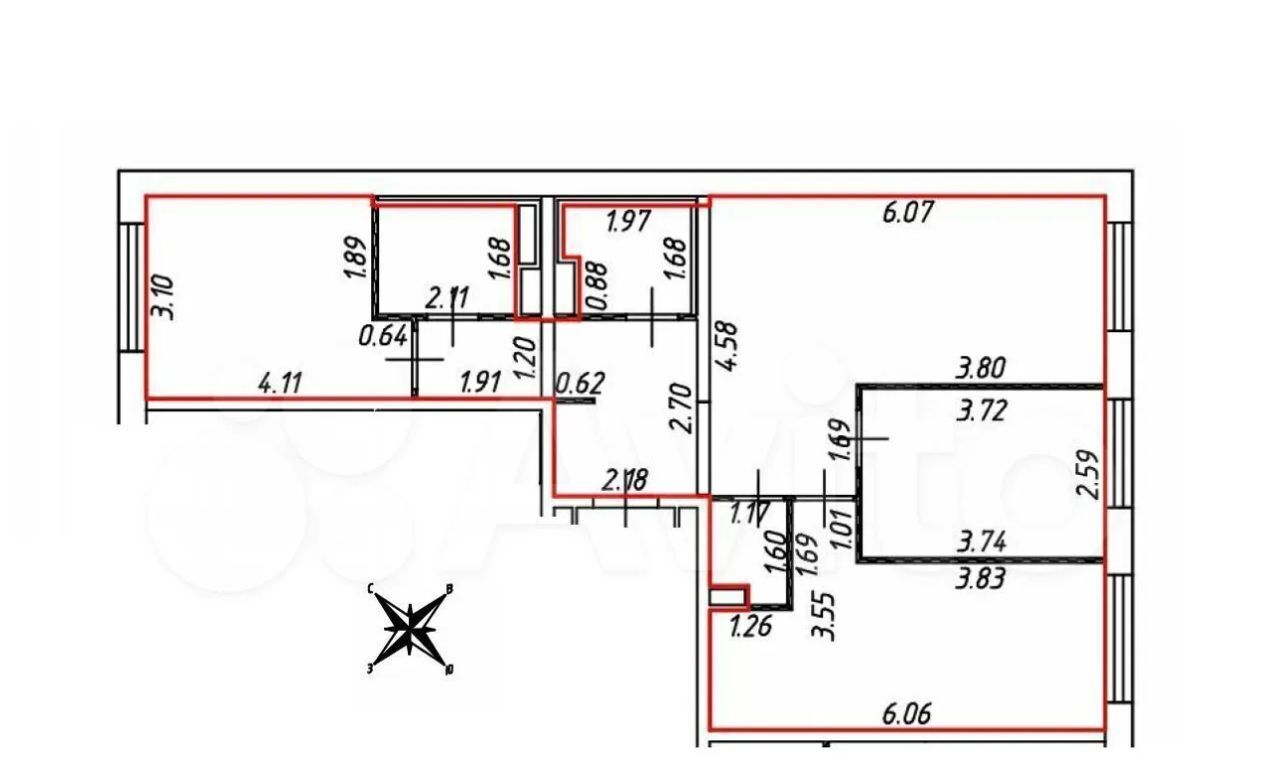 квартира г Москва метро Свиблово ул Кольская 8к/2 фото 15