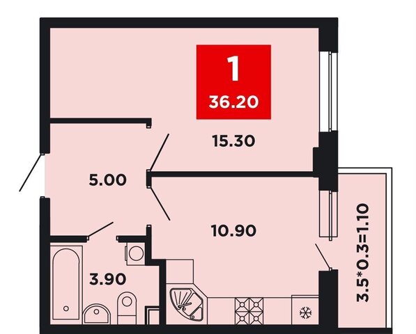 квартира р-н Прикубанский ул им. Мурата Ахеджака 12 корп. 9 фото