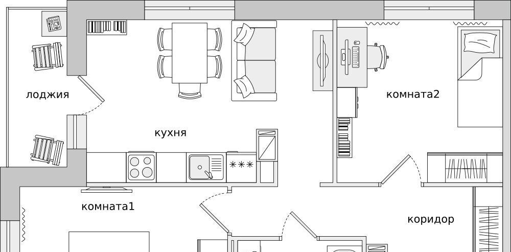 квартира г Санкт-Петербург п Парголово тер Пригородный метро Парнас фото 1