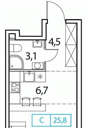 квартира д Рузино р-н мкр Кутузовский ЖК Новый Зеленоград 4к/1 Пятницкое шоссе, Химки городской округ фото 1