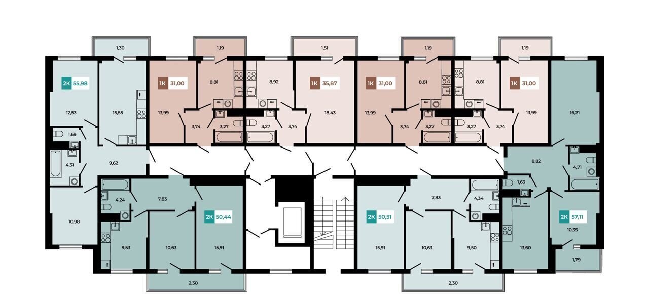 квартира р-н Аксайский п Темерницкий б-р Ростовский з/у 2А, корп. 5, Ростов-на-Дону фото 15