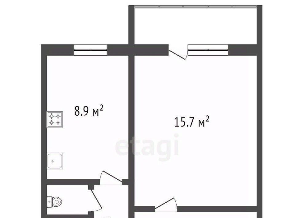 квартира г Красноярск р-н Советский ул Краснодарская 37 фото 26