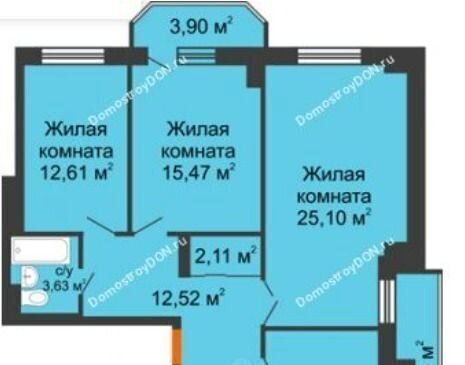 квартира г Ростов-на-Дону р-н Ворошиловский ул Тибетская 1бс/1 фото 1