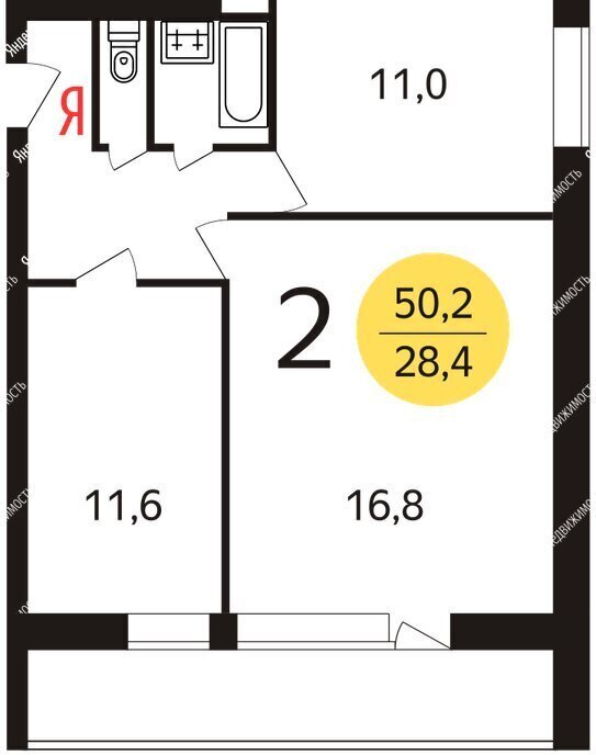 квартира г Москва метро Каховская ул Азовская 25к/3 фото 24