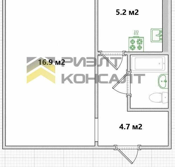 квартира г Омск Заозёрный ул Бородина 8/1 фото 7