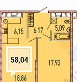 квартира г Краснодар р-н Карасунский ул Старокубанская 137/1к 1 фото 17