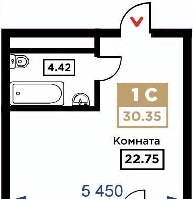 квартира г Краснодар р-н Прикубанский Школьный микрорайон ул Школьная 1 ЖК «Сердце» фото 1