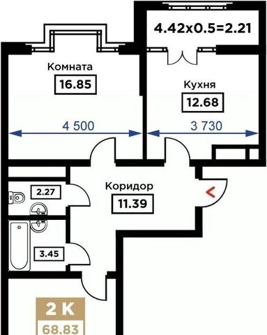 квартира р-н Прикубанский Школьный микрорайон ул Школьная 1 фото