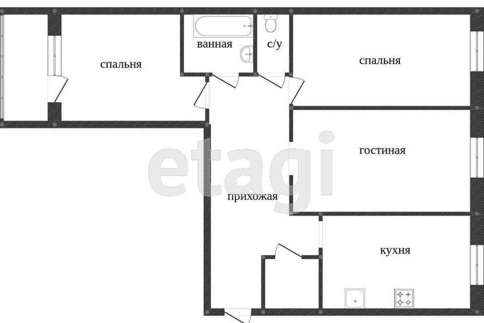 квартира г Миасс ул 8 Марта 78 городской округ Миасс фото 9