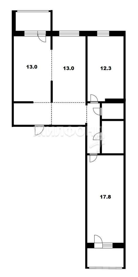 квартира г Новосибирск р-н Октябрьский ул Кирова 322 Речной вокзал фото 20