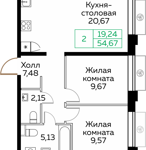 квартира г Мытищи пр-кт Новомытищинский 4а городской округ Мытищи фото 1