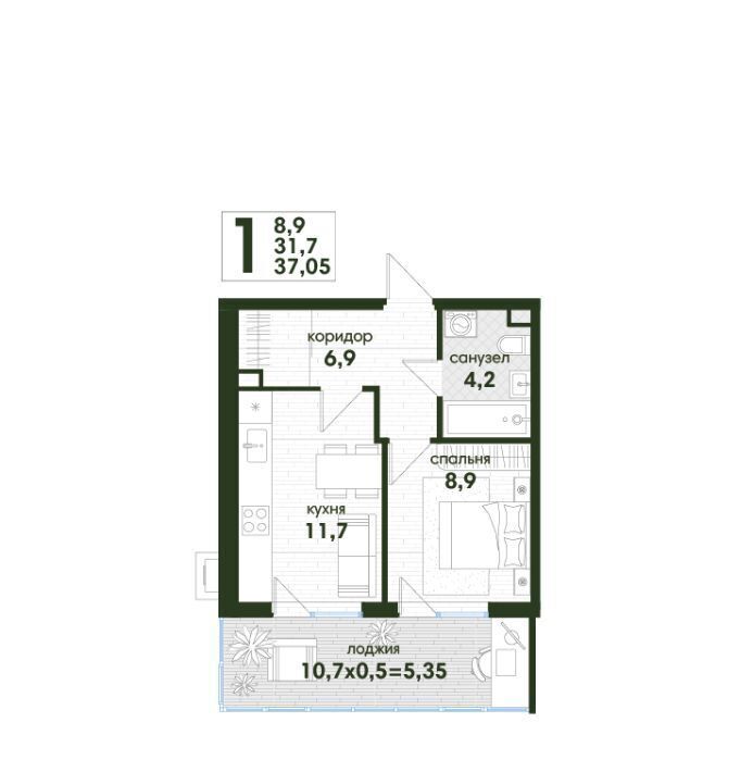 квартира г Краснодар р-н Прикубанский Новая Елизаветка кп фото 1