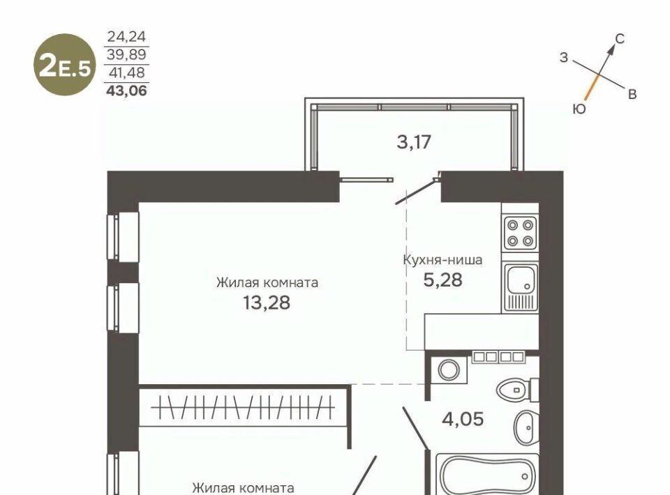 квартира г Среднеуральск п Кирпичный Культура жилой квартал, Проспект Космонавтов фото 1