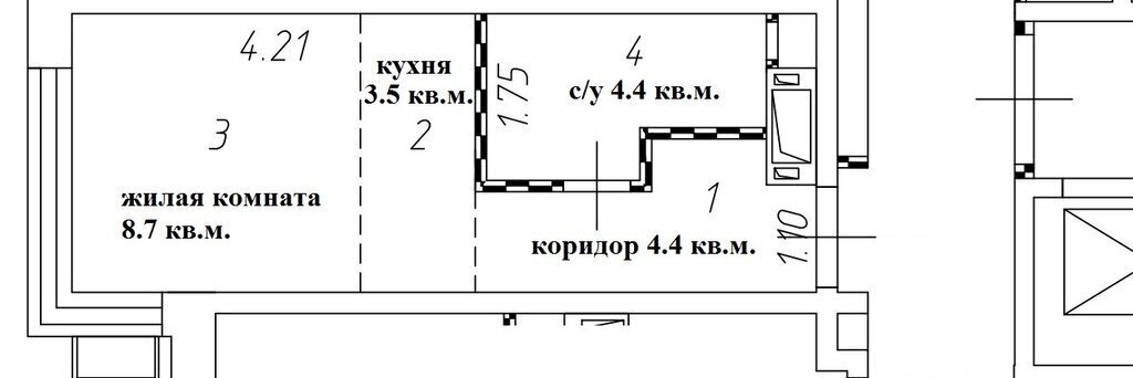 квартира г Москва метро Ольховая Троицк ул 4-я Нововатутинская 15к/1 фото 1