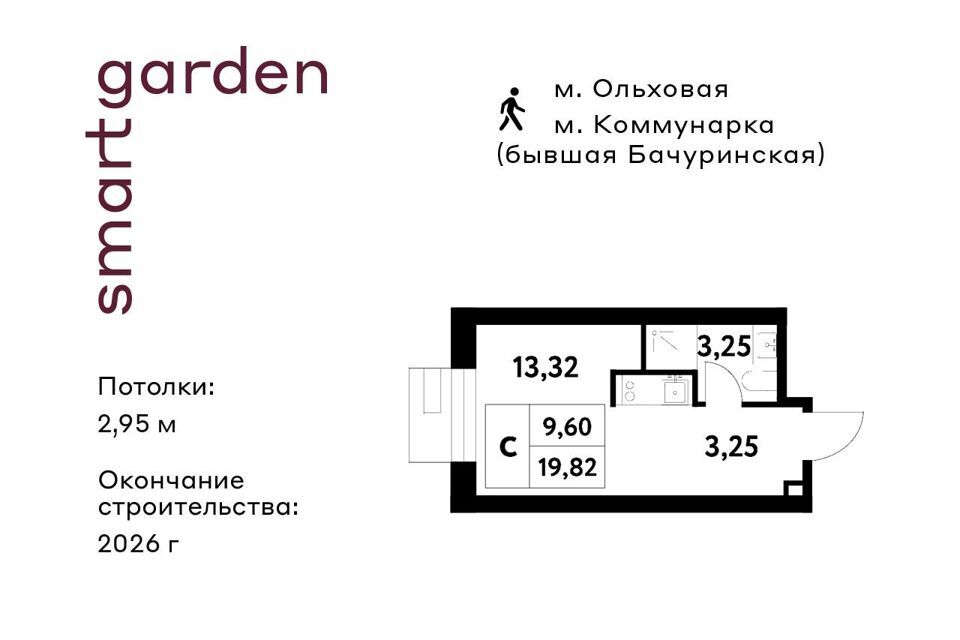 квартира г Москва Новомосковский административный округ, Жилой комплекс Smart Garden фото 1