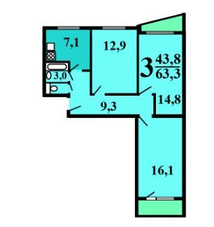 квартира г Москва проезд Сумской 2/1 Южный административный округ фото 5