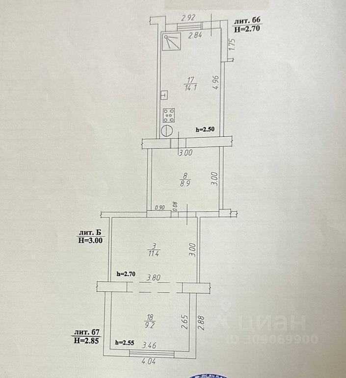 квартира г Краснодар проезд Славянский проезд 3-й им. Толбухина 56 ЖК «Краснодар» 56 фото 13