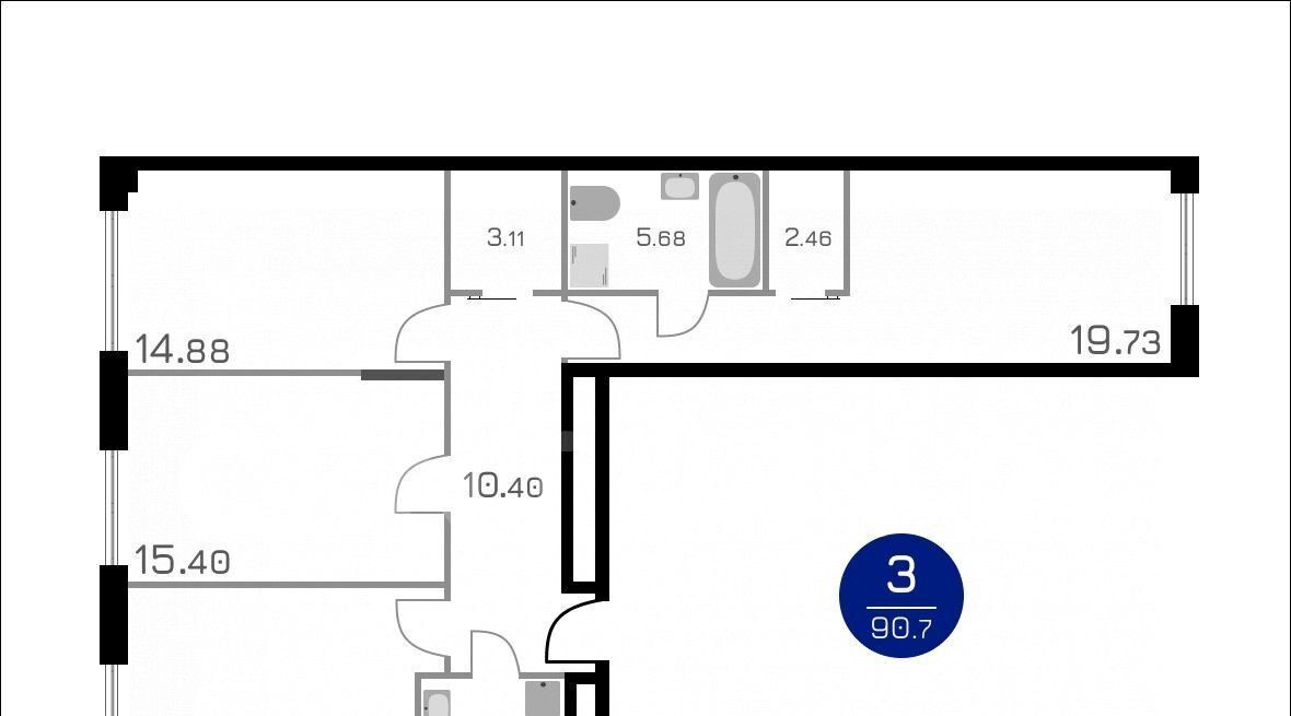 квартира г Москва метро Алексеевская ул Годовикова 11к/2 фото 2