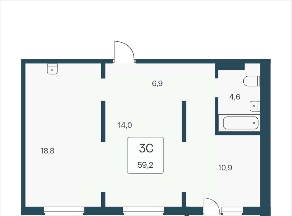 квартира г Новосибирск Заельцовская ул Кедровая 80/3 фото 1