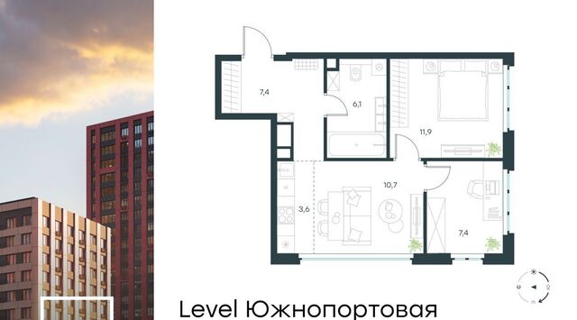 ЖК Левел Южнопортовая 13 муниципальный округ Печатники фото