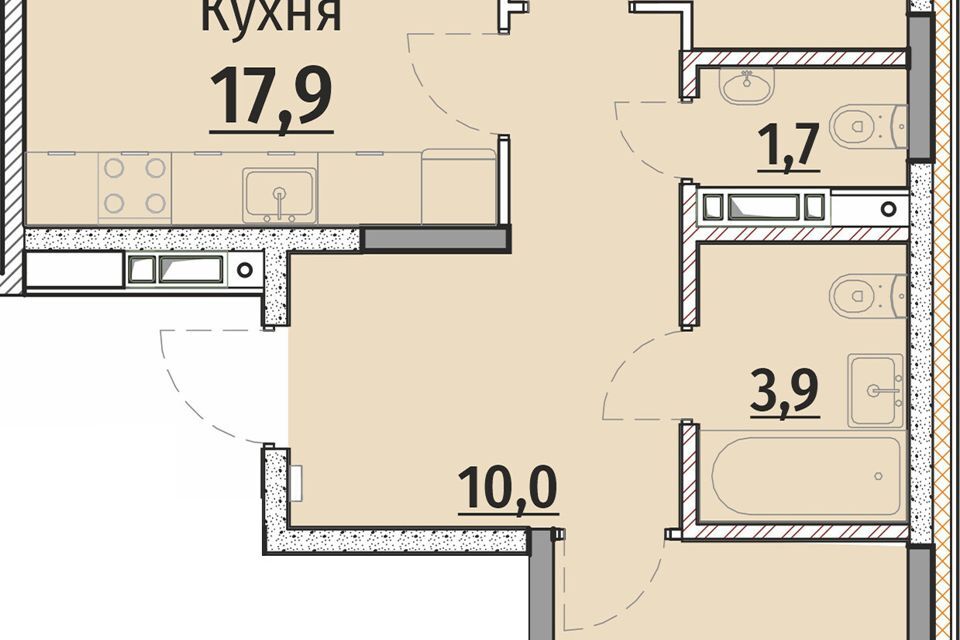 квартира г Чебоксары р-н Калининский городской округ Чебоксары, Сооружение фото 1