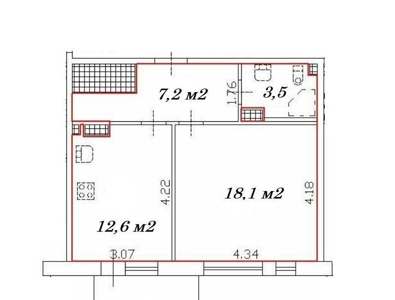 квартира г Санкт-Петербург п Шушары ш Московское 288 Шушары фото 15