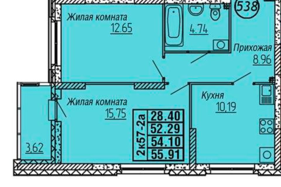 квартира г Екатеринбург р-н Орджоникидзевский пр-кт Космонавтов 26а Екатеринбург, муниципальное образование фото 3