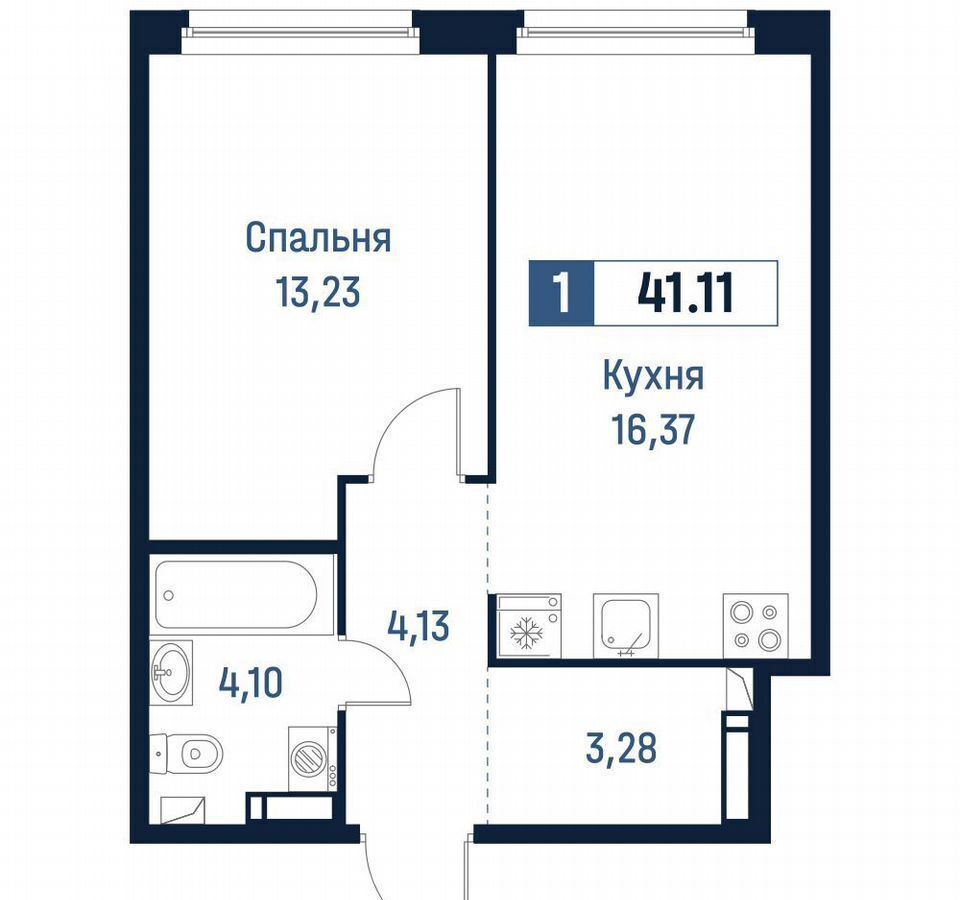 квартира р-н Всеволожский г Мурино ул Романовская 6 ЖК "Максималист" Девяткино, коп. 1 фото 1