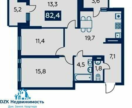 квартира г Краснодар р-н Карасунский микрорайон Гидростроителей ул им. Снесарева 10 фото 1