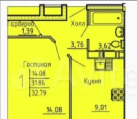 квартира р-н Октябрьский ул Генерала Глазунова 6 фото