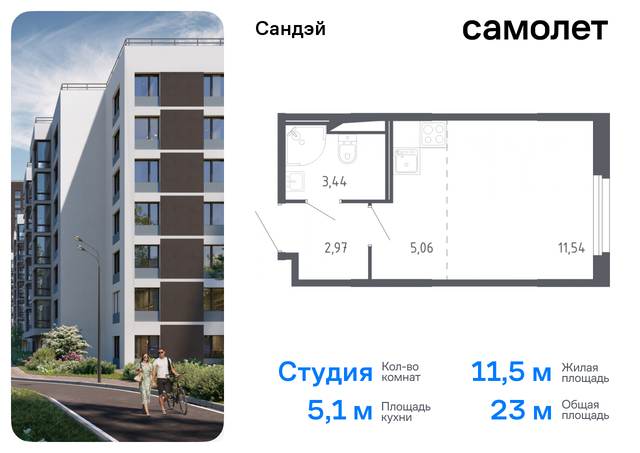 метро Проспект Ветеранов р-н Красносельский ЖК «Сандэй» 7/2 фото