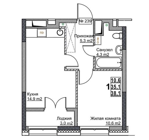 квартира Стрелка ул Бетанкура 2 Сергея Акимова Мещерский б-р фото