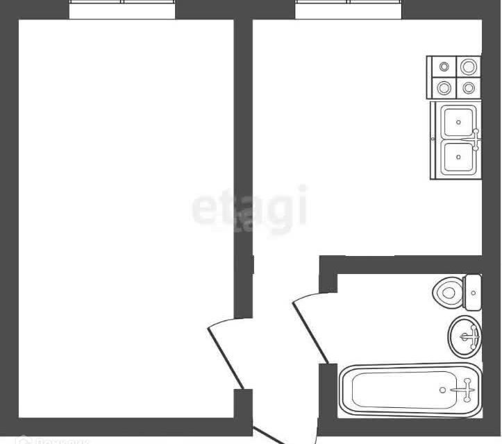 квартира г Омск Чередовая 11-я, 5а, Омский район фото 9