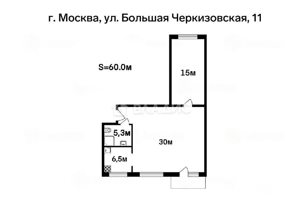 квартира г Москва метро Преображенская площадь ул Большая Черкизовская 11 муниципальный округ Преображенское фото 28