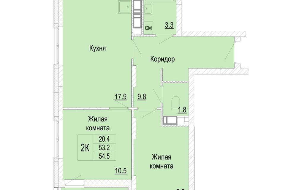 квартира г Нижний Новгород р-н Советский ул Новокузнечихинская 9 Нижний Новгород городской округ фото 1