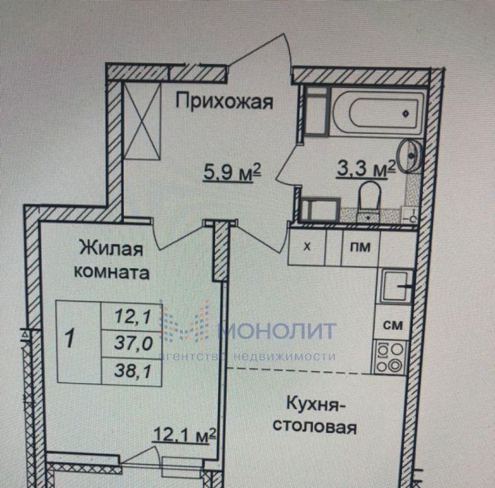 квартира г Нижний Новгород р-н Советский Горьковская пр-кт Героев Донбасса 10 ЖК «Новая Кузнечиха» фото 2