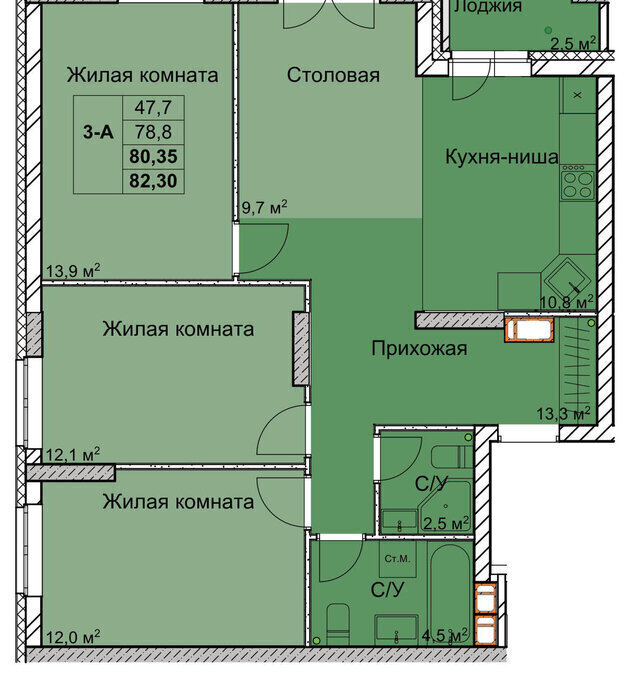 квартира г Нижний Новгород р-н Советский Горьковская ул 1-я Оранжерейная 24а фото 1