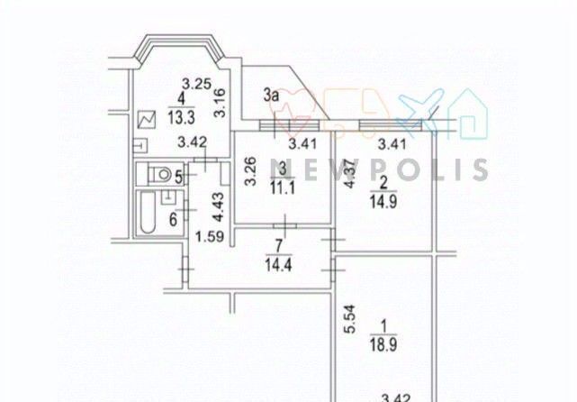 квартира г Москва метро Щукинская ул Авиационная 72к/1 фото 2