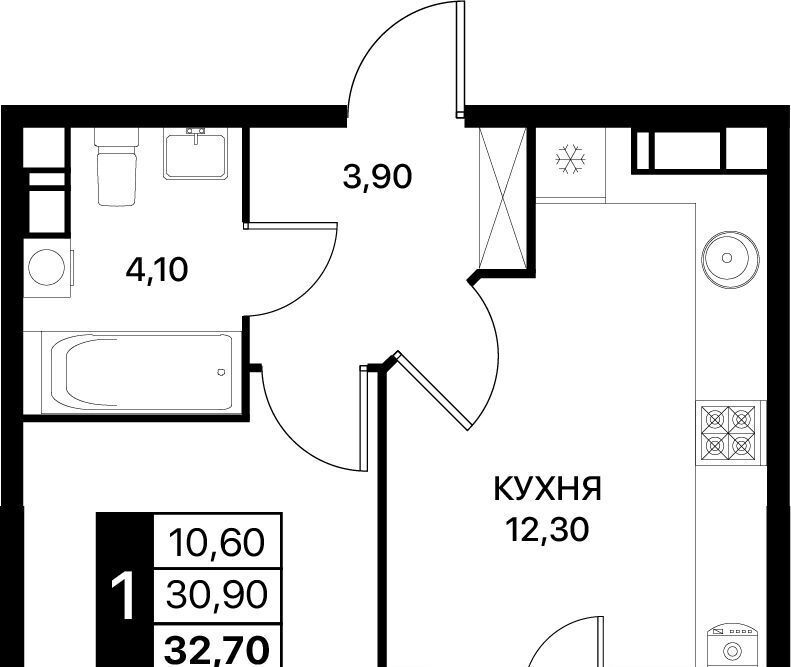 квартира г Ростов-на-Дону р-н Первомайский ЖК «Сияние Квартал на Шолохова» фото 1