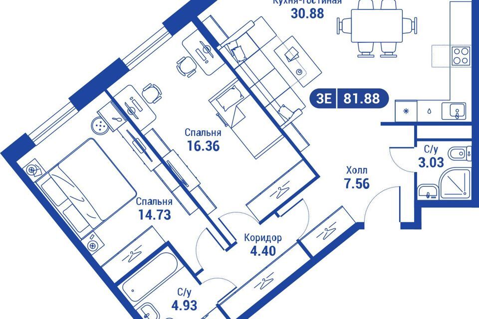 квартира г Москва ул Годовикова Северо-Восточный административный округ, к 2 фото 1