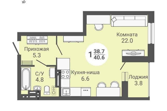 квартира ул Петухова 172 городской округ Новосибирск фото