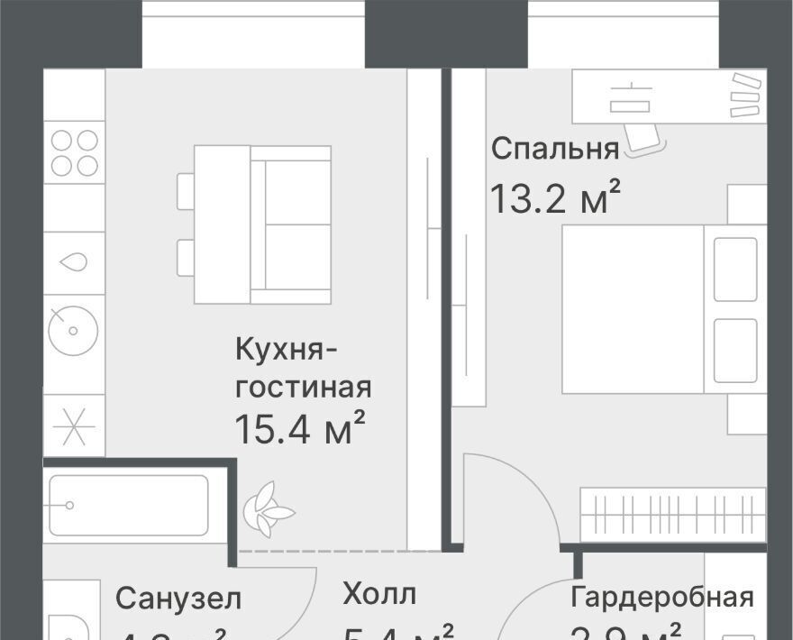 квартира г Тюмень р-н Калининский ул Кремлевская 95 Калининский административный округ фото 1