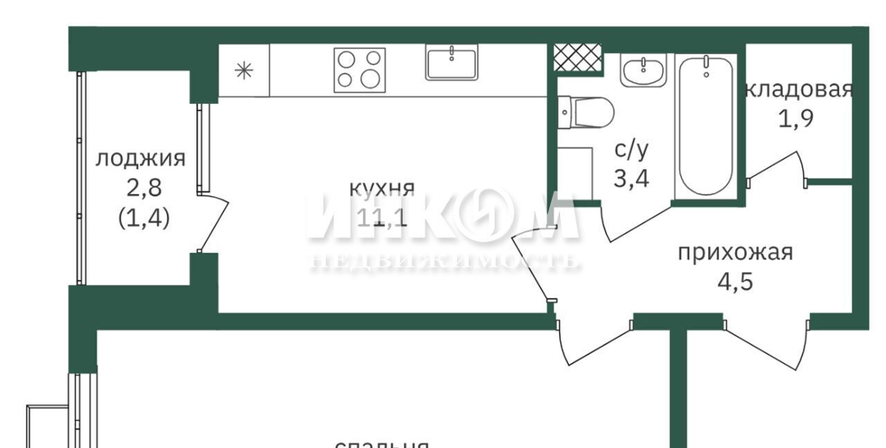 квартира г Москва метро Лесопарковая ш Варшавское 170ес/41 фото 3