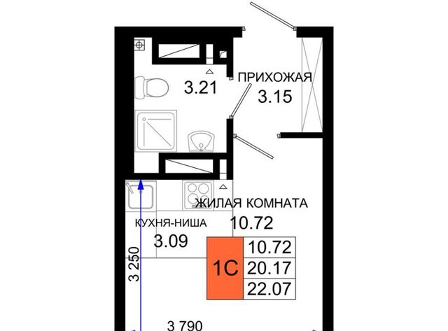 квартира р-н Октябрьский пер Нефтекачка ЖК «Октябрь Парк» фото