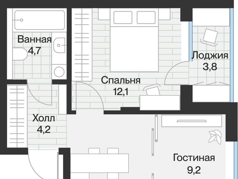 квартира г Тюмень р-н Калининский ул Ямская 1/15 ЖК «Эклипт» 159с фото 1