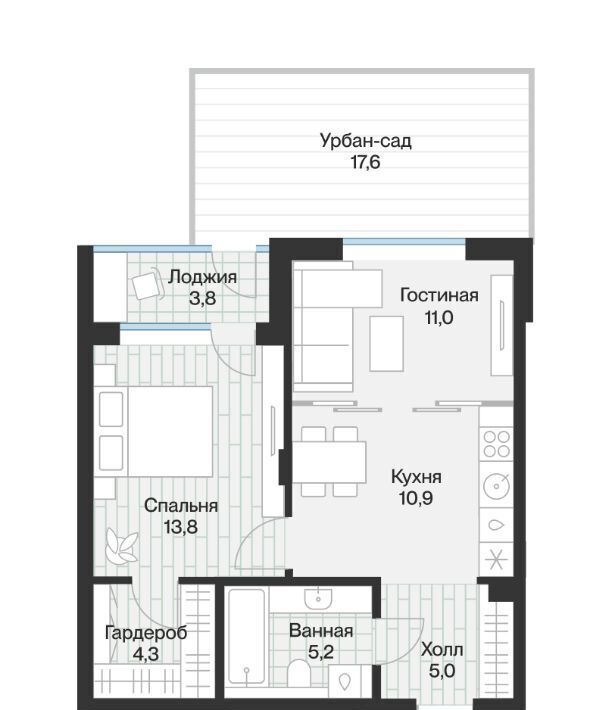 квартира г Тюмень р-н Калининский ул Игоря Комиссарова 15 фото 1