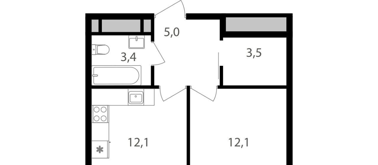 квартира г Москва метро Водный стадион ул Михалковская 48 фото 1